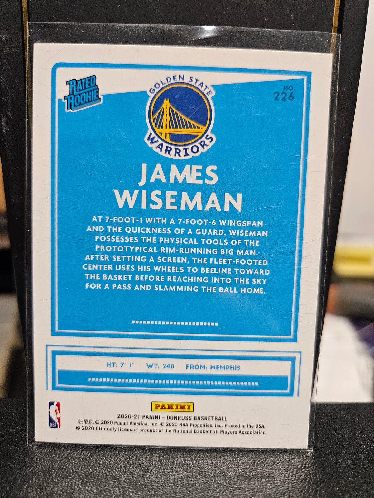 2020-2021 James Wiseman Rookie