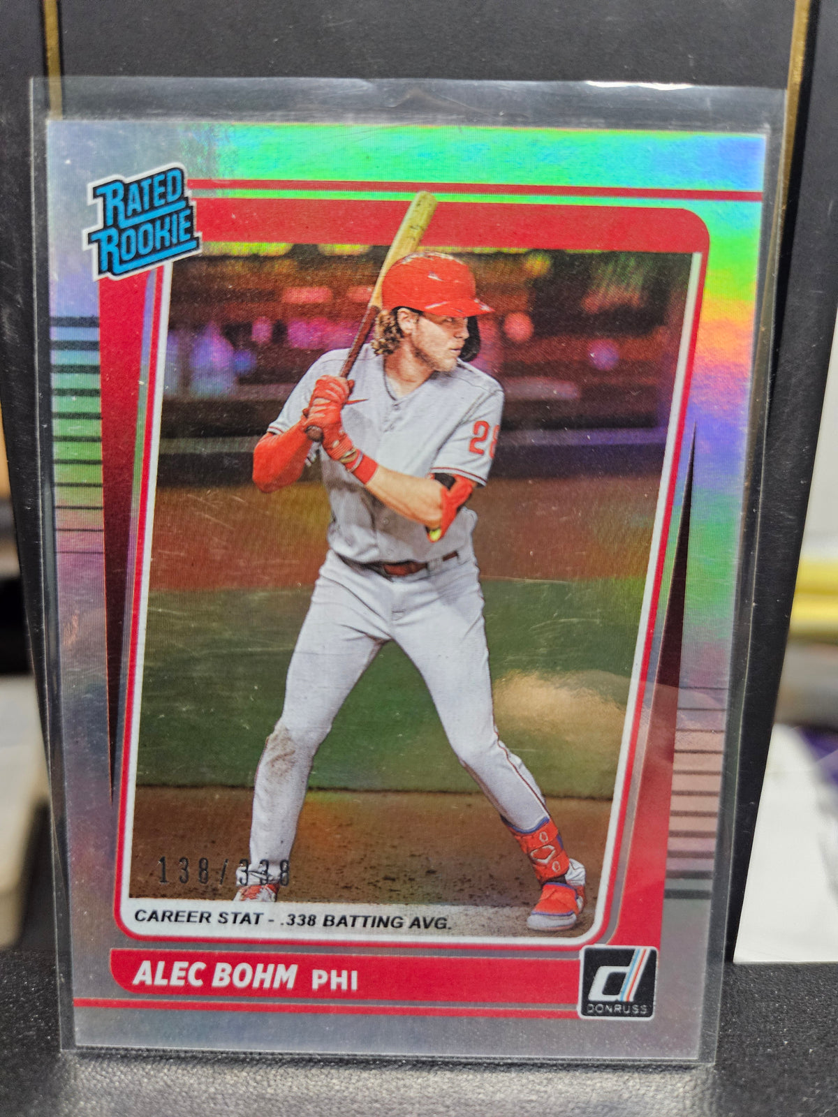 Alec Bohm numbered Rookie 2021 Donruss