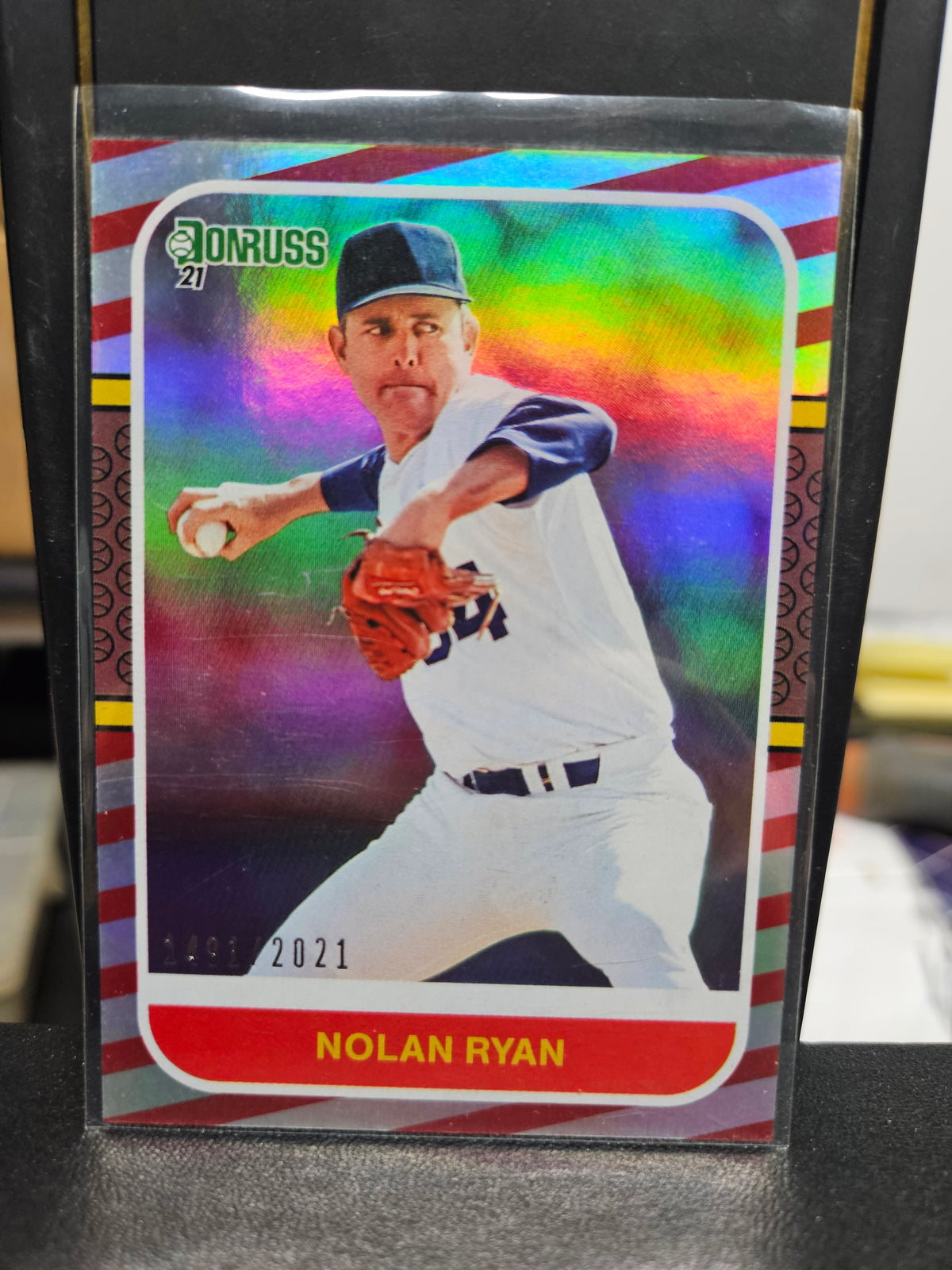 2021 Donruss Nolan Ryan numbered Red parallel