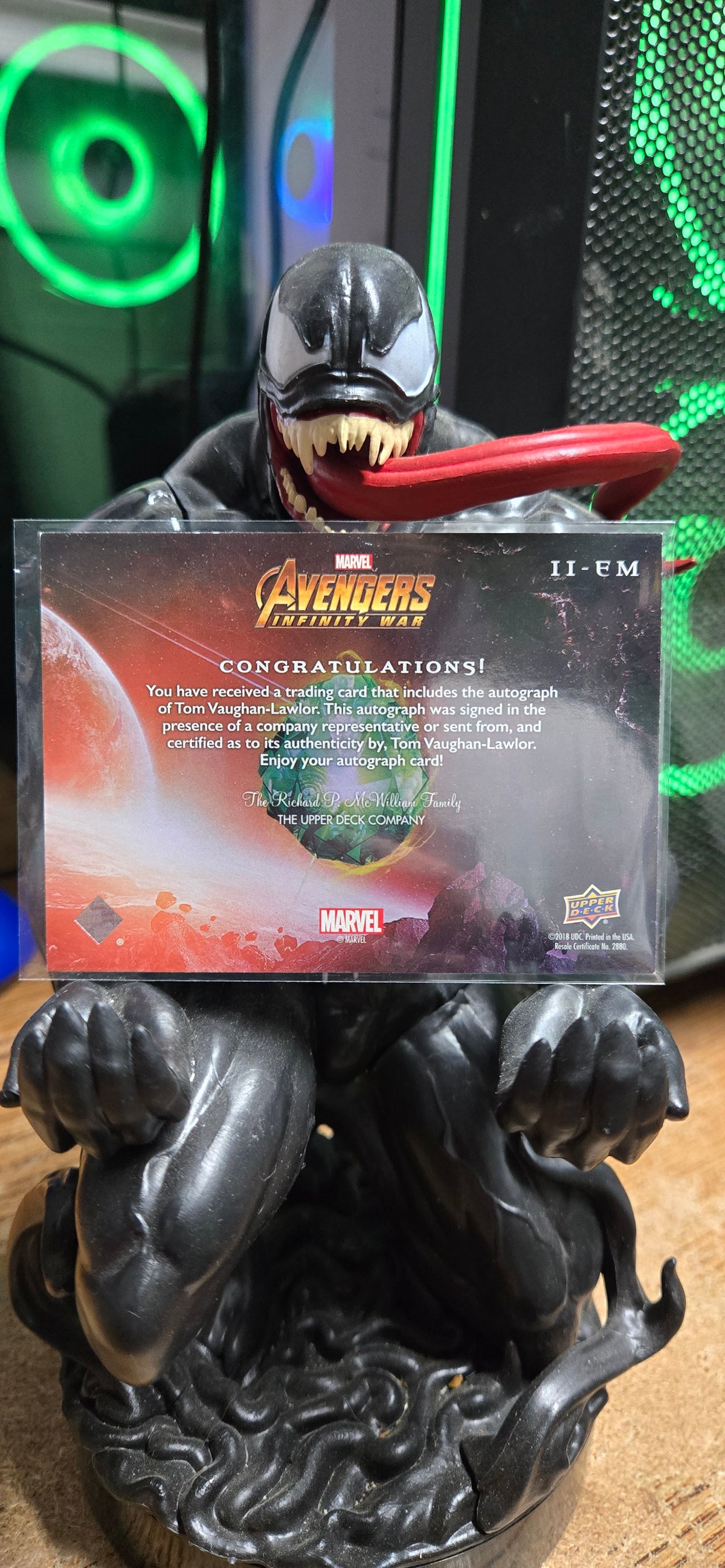 Autographed Tom Vaughan-lawlor Avengers